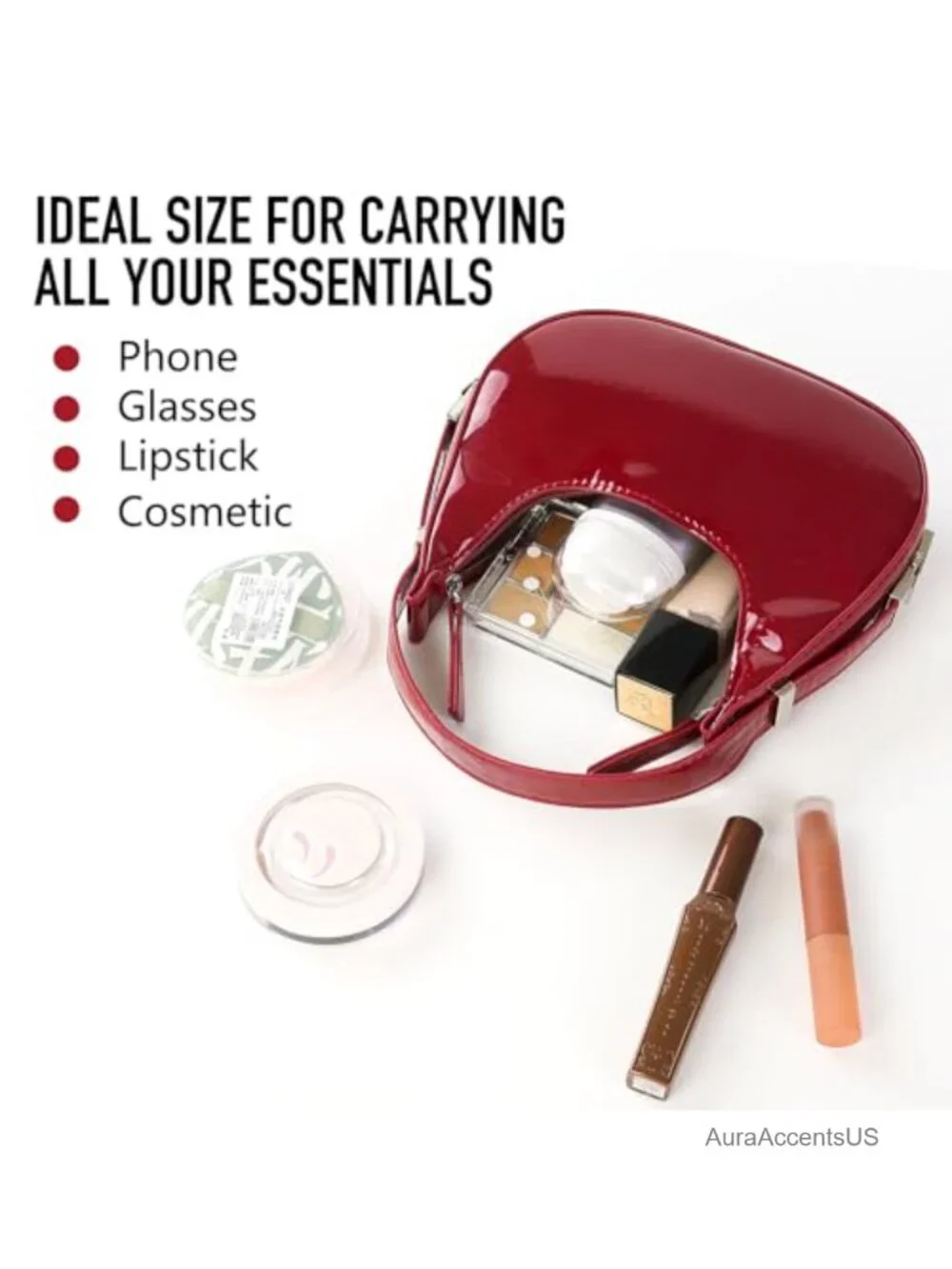 Y2k Crescent Hobo Shoulder Bag with Adjustable Strap